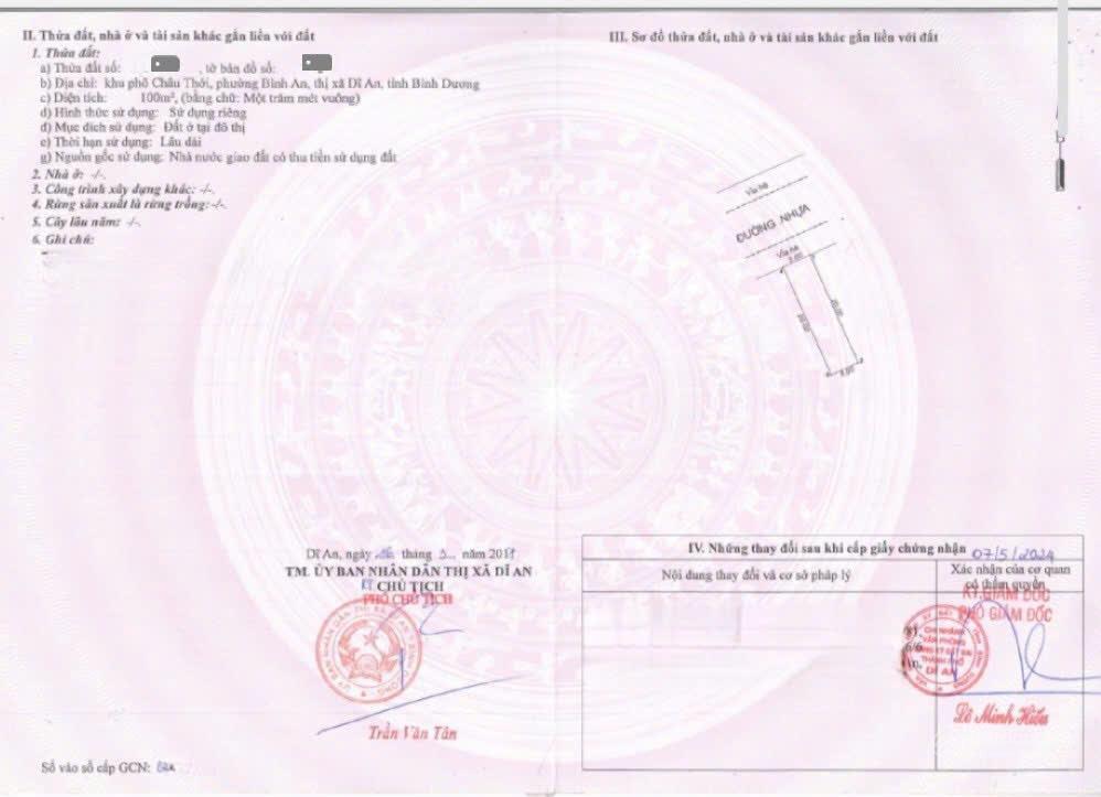 Nhà kdc châu thới (tái định cư đại học quốc gia)1 trệt 1 lầu5x20mra quốc lộ 1k, mptv chỉ 300m