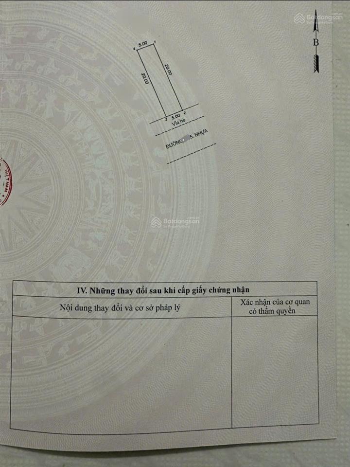 Đất đẹpxây tự do100m2(5x20m)4ty6 còn bớtkdc châu thới (tđc đại học quốc gia)ra ql1k chỉ 300m
