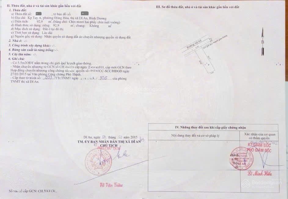 Đất đẹp gần quán hai tùngthông ra trần quốc toản và đông minh92,9m2 (5x18,2m)4ty850 còn bớt