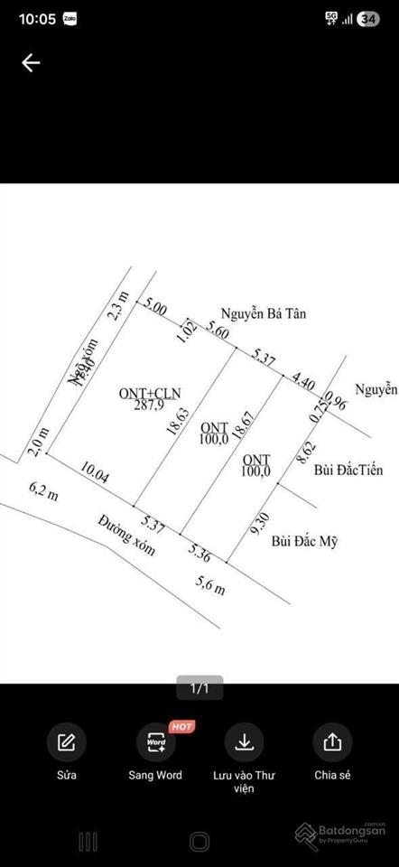Cần bán lô đất 100m2 trục kinh doanh phú nghĩa, hà nội.  0972 076 ***