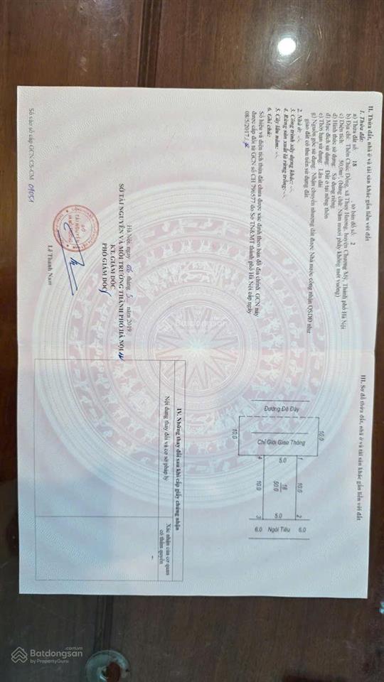 Siêu phẩm kinh doanh 50m2 . đất phường chương mỹ dt = 50m2 .mt=h= 5m . sâu=10m . 0972 076 ***