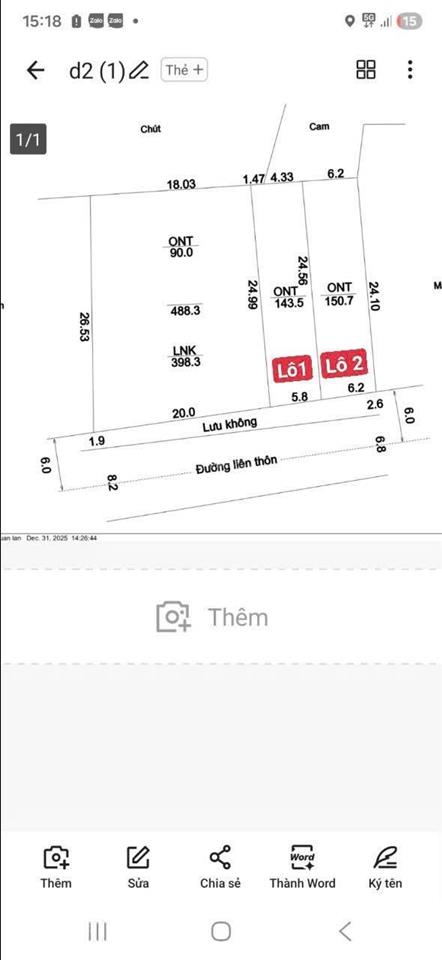 Chính chủ cần bán lô đất dt 150m đất tại xã xuân mai mới.  0972 076 ***