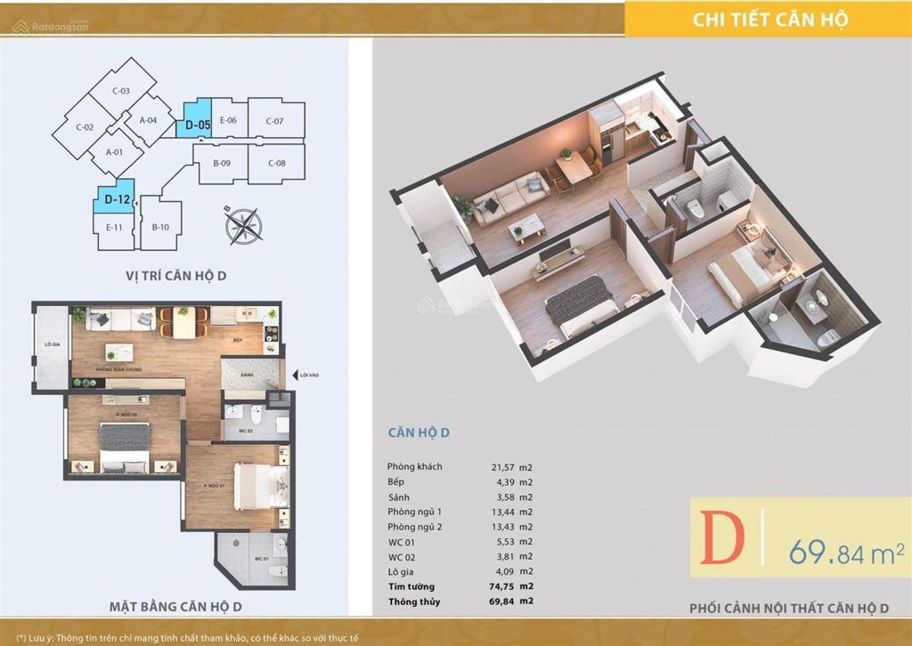 Chính chủ cần bán gấp căn 68m2 vip toà a la casta giá 6.2 tỉ