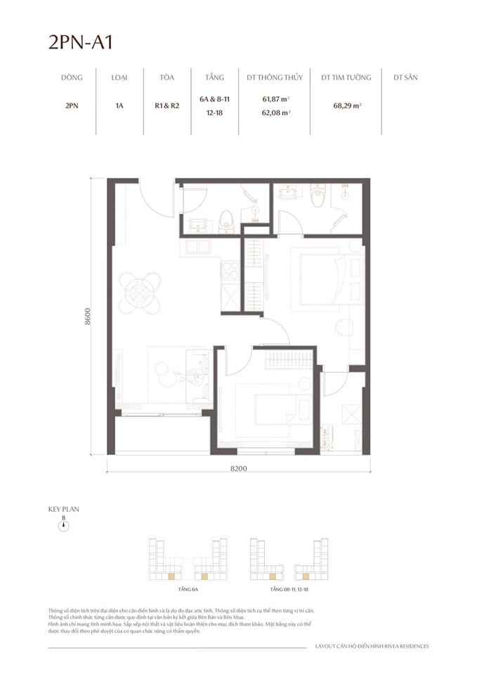 Căn 2pn giá 6,9 tỷ rivea residences vĩnh hưng  tổng chiết khấu quà tặng tới 30%  t7/2026