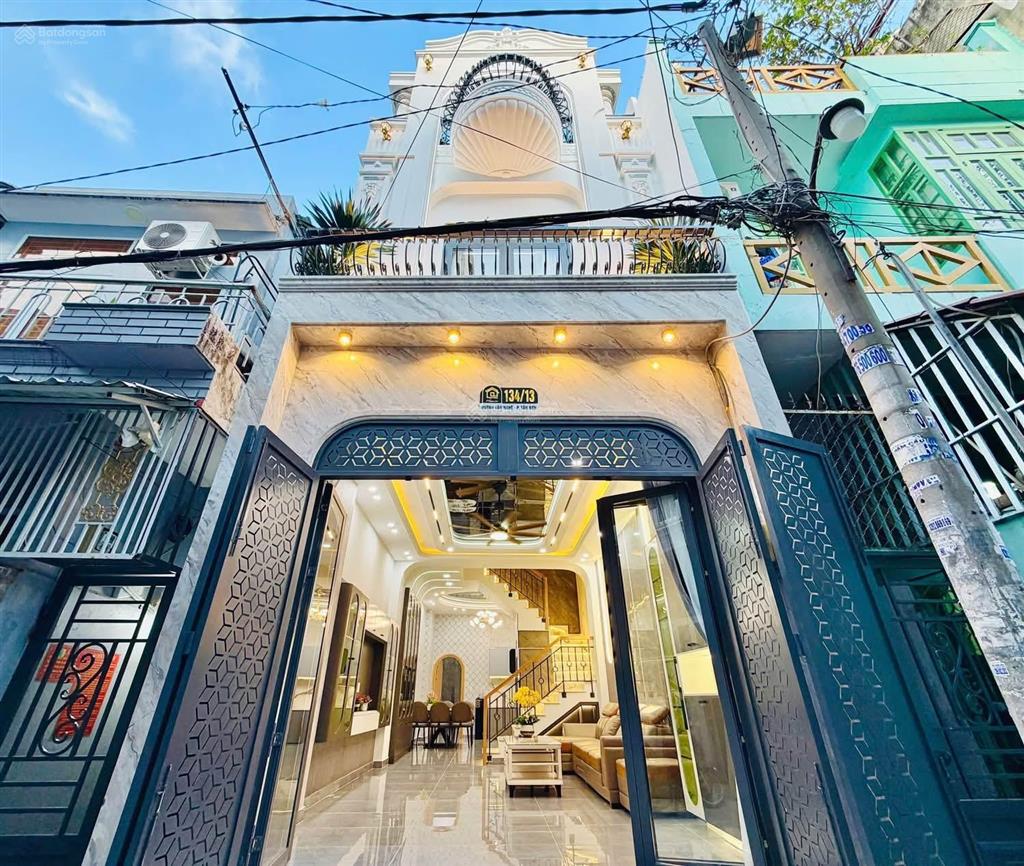 Bán nhà chính chủ, 1/ huỳnh văn nghệ, phường tân sơn, diện 4,22m x 22m, nhà xây mới, full nội thất