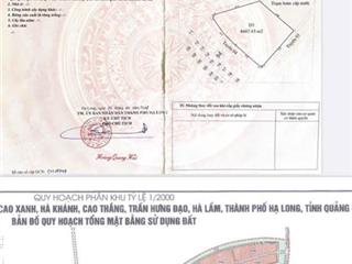 Bán đất cao xanh, hà khánh b tp hạ long quảng ninh xây chung cư 4447m2 giá 51tr/m2