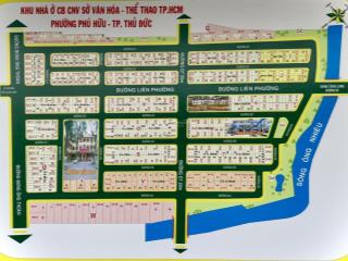 Bán nền giá tốt dự án sở văn hóa thông tin q9  100m² trục d5 thông ra bưng ông thoàn