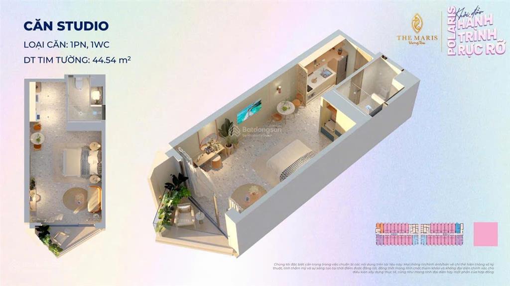 Bán căn hộ the maris vũng tàu, giá 3 tỷ 25, tặng gói nội thất 400 triệu, ưu đãi lên đến 300 triệu