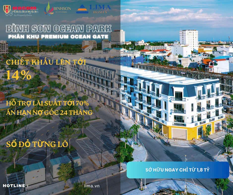 Nhà phố liền kề bình sơn ocean park chính sách bán hàng cực kỳ ưu đãi, nh hỗ trợ 70%, ls 0% 24th