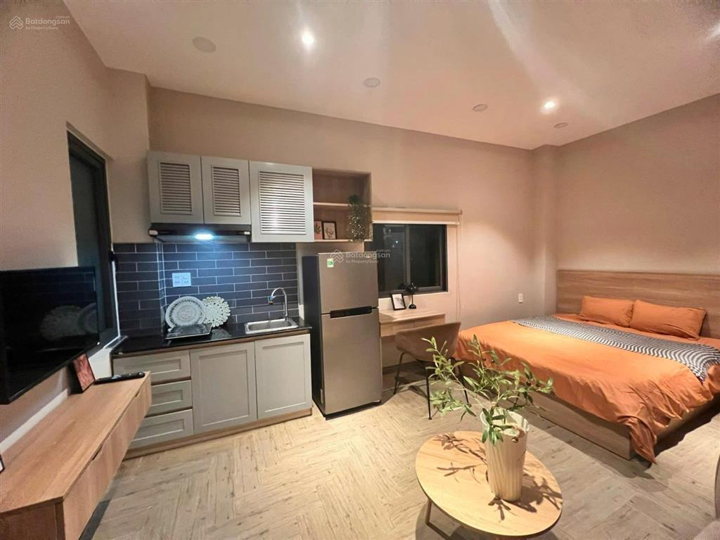 Căn hộ studio style vintage  tone gỗ  cửa sổ thoáng  full nội thất cao cấp  ngay trung tâm bt