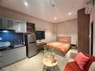 Căn hộ studio style vintage  tone gỗ  cửa sổ thoáng  full nội thất cao cấp  ngay trung tâm bt