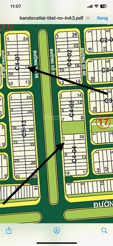 Bán lô đất 6x20m, mặt tiền 2 làn đường nhựa 50m có công viên cây xanh