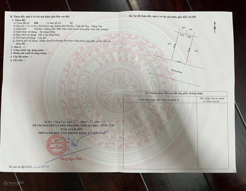 Chính chủ bán nền biệt thự trục chính khu lan anh