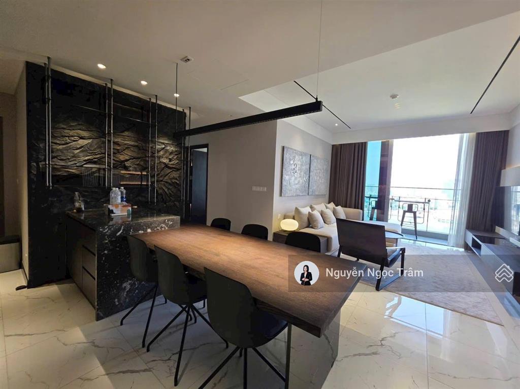 Cho thuê căn hộ 2 phòng ngủ đầy đủ nội thất đẹp, 98m2, view trực diện sông sài gòn, 55tr/tháng