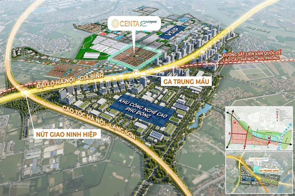 Biệt thự đơn lập centa riverside, cách hồ tây 15 phút, qua đường cao tốc gia bình hà nội
