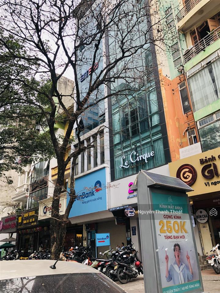 Bán tòa vp mp duy tân, cầu giấy 295m² x 8 t x mt 35 m, giá nhỉnh 100 tỷ. lô góc, dòng tiền khủng