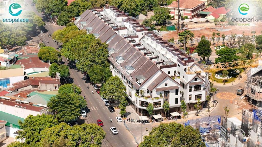 Shophouse ecopalace bmt 5 tầng 23 mt, khai thác kd, dòng tiền 6080tr/th, miễn lãi 24th, sổ riêng