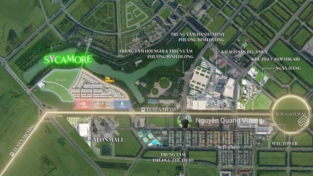 Thanh toán ~ 325 triệu vội vã sở hữu căn hộ 3 phòng ngủ orchard grand  sycamore bình dương