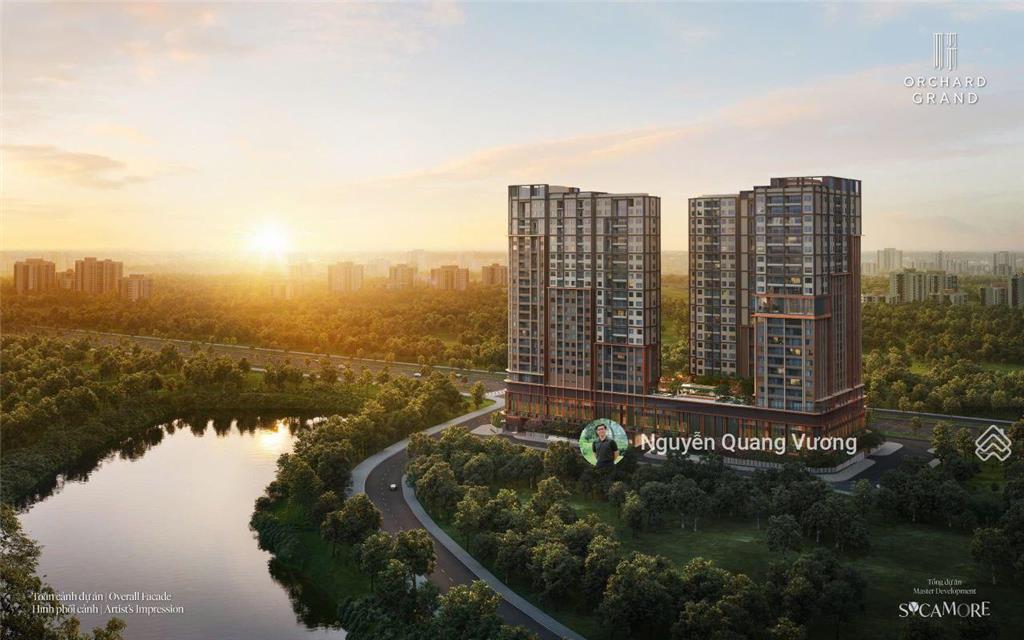 Thanh toán ~ 325 triệu vội vã sở hữu căn hộ 3 phòng ngủ orchard grand  sycamore bình dương