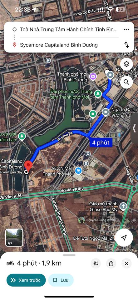 Thanh toán ~ 325 triệu vội vã sở hữu căn hộ 3 phòng ngủ orchard grand  sycamore bình dương