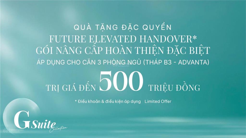 Ưu đãi thêm 500tr cho căn 3pn + chiết khấu ngay 2% + thêm 1% cho khách hàng keppel & khang điền