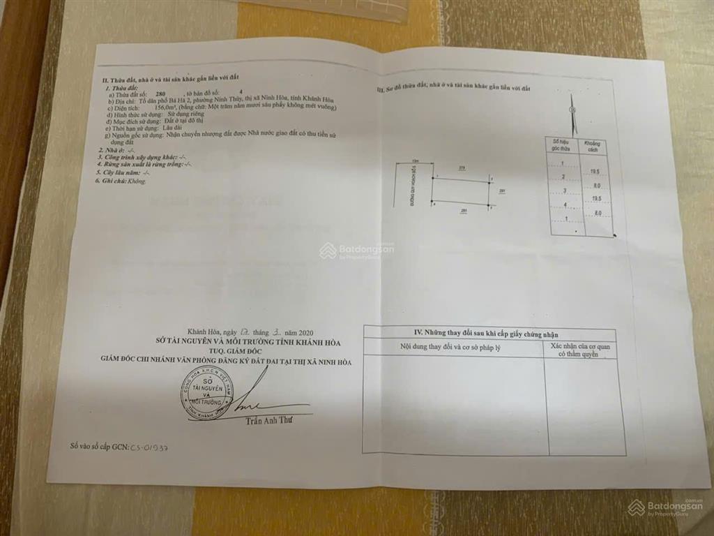 Bán đất tại ninh thủy, 29,5 triệu / m2, 308 m2, pháp lý đầy đủ, giá ưu đãi, view biển dốc lết đẹp