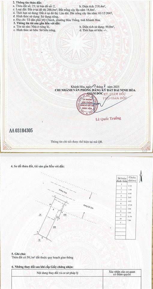 Bán đất tặng nhà tdp mỹ chánh, phường hòa thắng (ninh giang cũ), khánh hòa