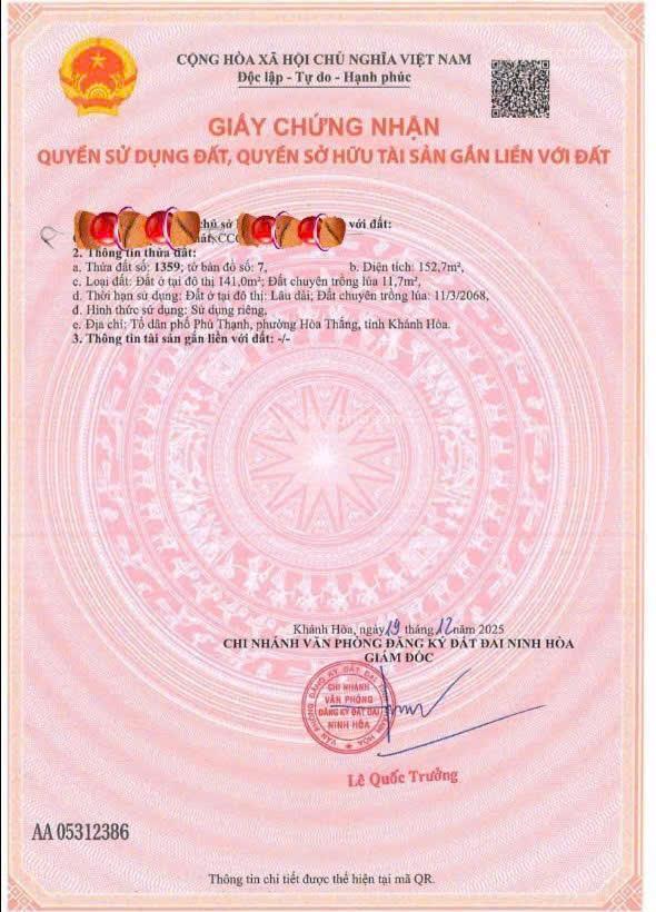 Bán đất mặt tiền hồ tùng mậu phường hòa thắng giá 12tr/m2