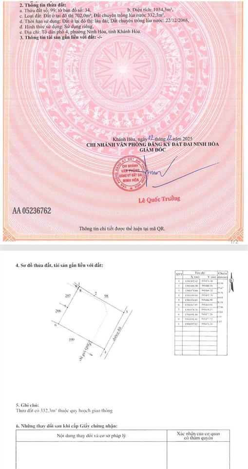 Siêu phẩm trung tâm phường ninh hòa, sát bên quán cf cối xoay gió