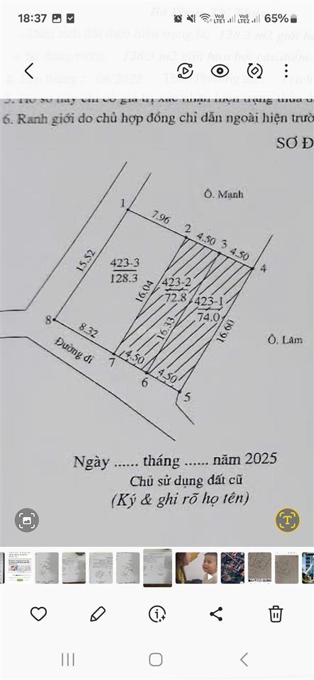Bán đất thổ cư chưa làm sổ sung quanh đã làm nhà thương mại ở hết rồi, giá bán 20 triệu/m2