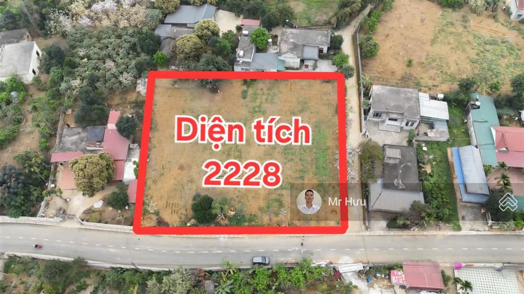 2227m  lô góc  mặt đường nhựa  chỉ hơn 8tr/m