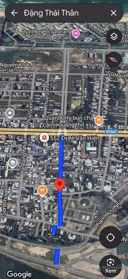 Giá rẻ! bán lô đất 203m2 mặt tiền đặng thái thân, ngũ hành sơn  giá chỉ 9 tỷ
