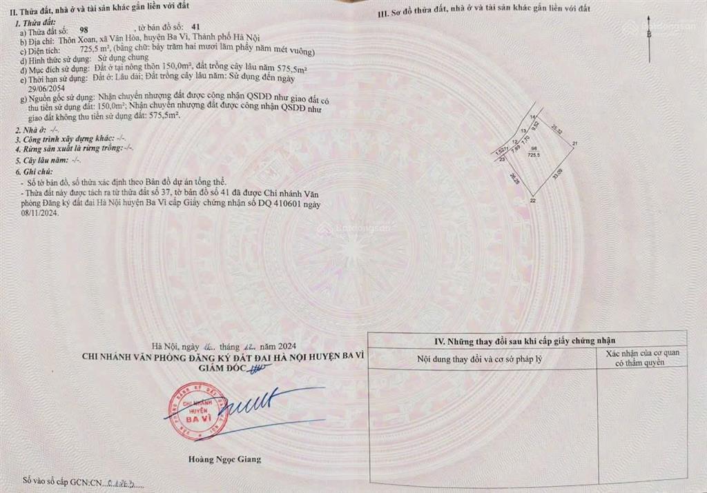 Bán lô đất nghỉ dưỡng tuyệt đẹp tại thôn xoan xã yên bài