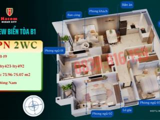 NOXH Hacom Ocean City view biển chất lượng thương mại giá chỉ 17trđ/m2