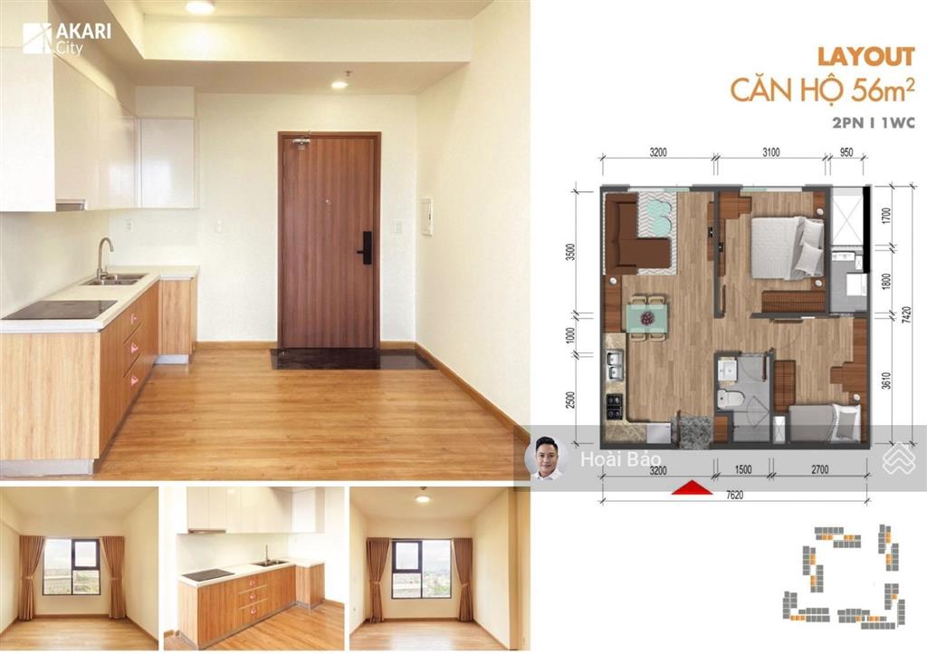Akari  2pn + full nội thất  nhà đẹp thoáng mát chỉ 12tr, call 0778 885 ***