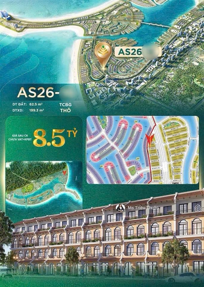 Hiếm  duy nhất 1 căn nhà phố liền kề dự án vinhomes cần giờ  giá 8.5 tỷ sau ck chưa vat