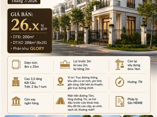 Biệt thự song lập bán gấp 200m2 khu compound giá bán top 1 toàn khu vinhomes grand park t7