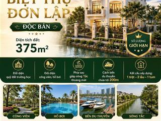 Bán biệt thự đơn lập  độc bản chỉ còn 01 căn duy nhất  hàng cđt tại vinhomes grand park