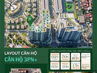 Căn ngoại giao căn góc 3pn the vista văn la  hà đông, tầng trung view đẹp, giá gốc cđt