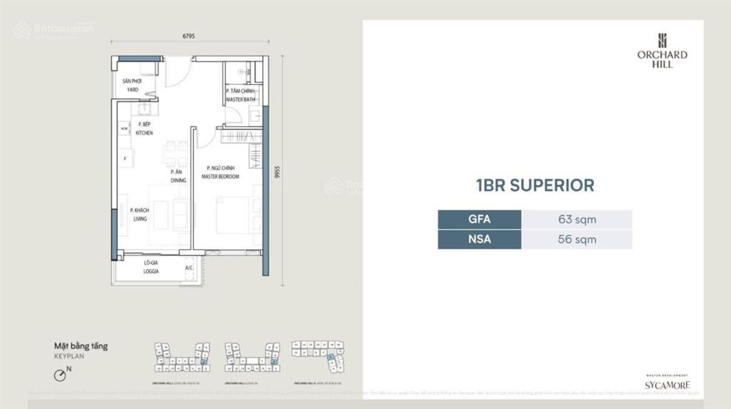 Bán căn 1pn orchard hill dự án sycamore thành phố mới bình dương