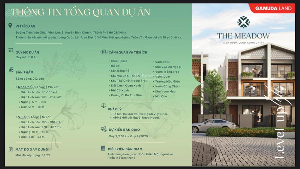 Giỏ hàng chuyển nhượng nhà phố the meadow bình chánh giá hấp dẫn