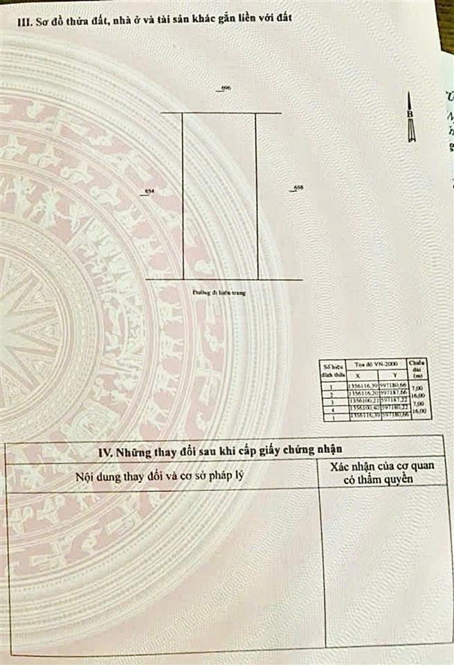 Bán 112m ngang 7m đường oto xã vĩnh thạnh gần đường phú trung thông ra 23/10