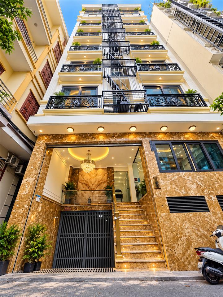 Bán tòa căn hộ dịch vụ lô góc lạc long quân cầu giấy, 176m2, 9 tầng, mt 8m, 76 phòng, giá 70 tỷ