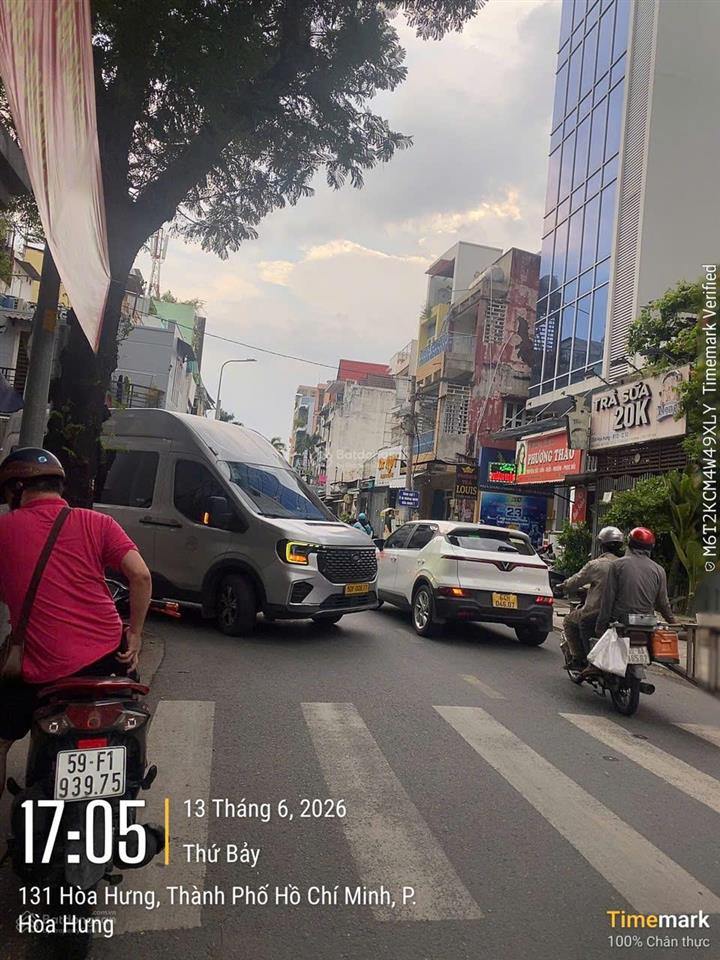 Bán nhà mặt phố tại hòa hưng  hoàng dư khương, dt 4.1x17m 3 tầng giá cực tốt chỉ 17 tỷ còn tl