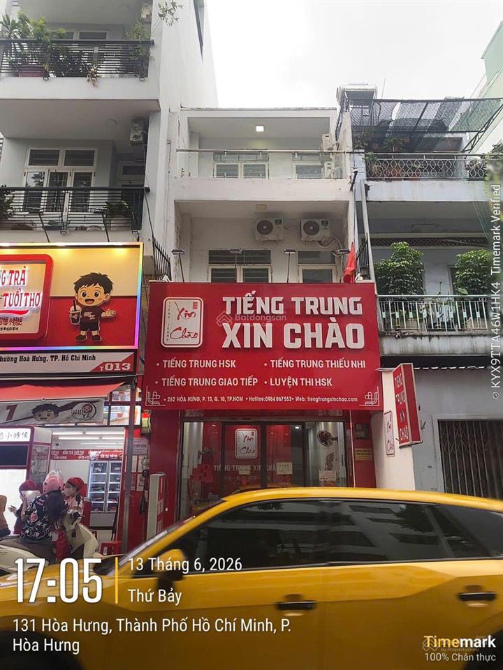 Bán nhà mặt phố tại hòa hưng  hoàng dư khương, dt 4.1x17m 3 tầng giá cực tốt chỉ 17 tỷ còn tl