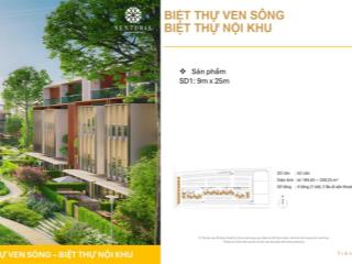 "đẳng cấp vip" căn biệt thự song lập senturia an phú 9x23.5m, 1 trệt 2 lầu 1 tum, giá 57.6 tỷ