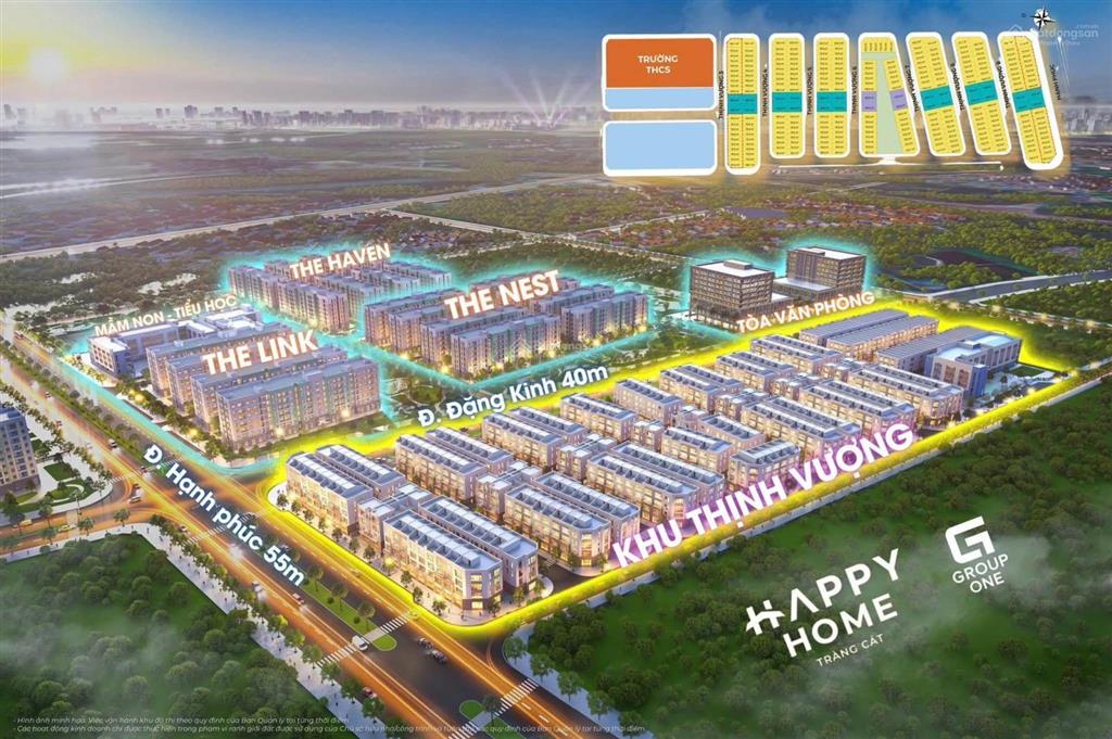 Bán nhà biệt thự 4pn, 4wc tại happy home tràng cát, hải an, hải phòng, giá cực chất 6,9 tỷ
