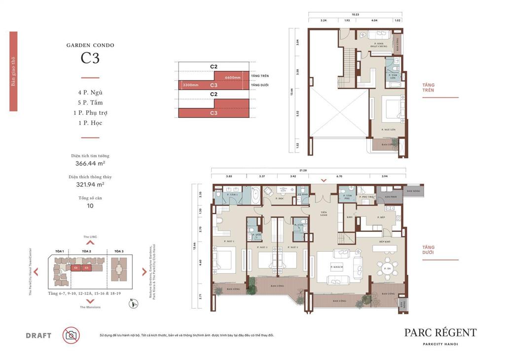 Siêu phẩm duplex c3 321m² parc regent hàng hiếm giá 33 tỷ.  0931 686 ***