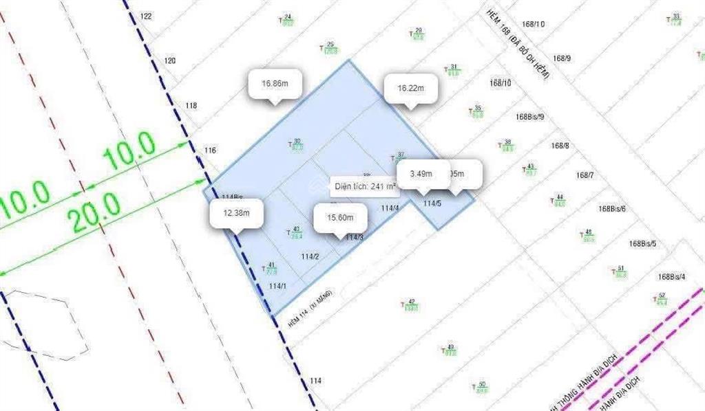 Chính chủ gửi bán lô đất mặt tiền yersin quận 1. ngang 12m