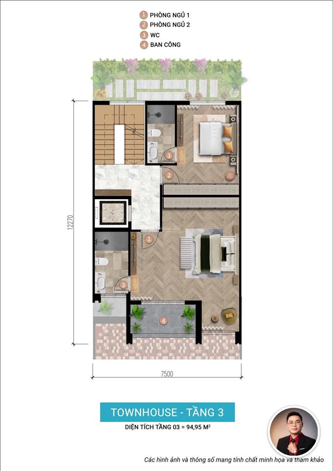 Bán nhà 3 tầng, charmora city, 16,844 tỷ, dt 138.9m2, 3pn, 4wc